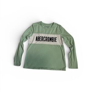 Abercrombie & Fitch Kids Mint and White Long Sleeve Tee